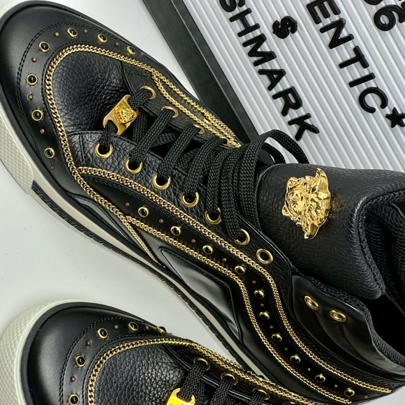 Versace Gold Chain Medusa Sneaker - Picture 4 of 6